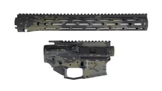 Black Multicam Cerakote Enhanced Upper and Lower with 15" Logic Set